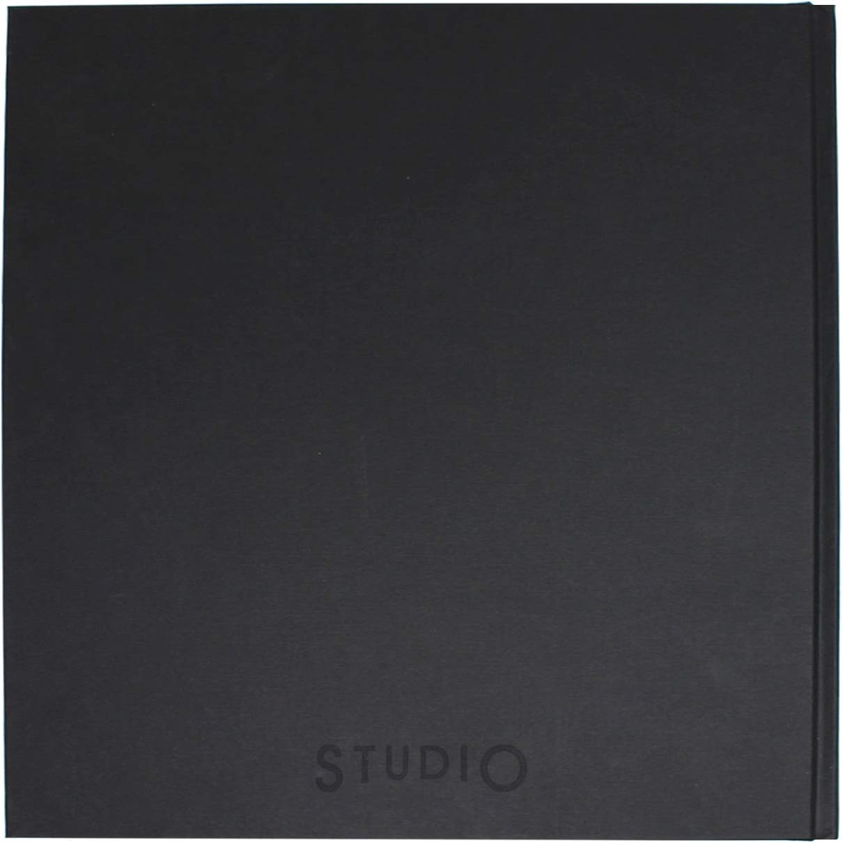 Artway Studio &ndash; Casebound Square Sketchbook &ndash; 285Mm - 92 Sides/46 Pages of 170Gsm Cartridge Paper &ndash; Black Hardback Sketchbook