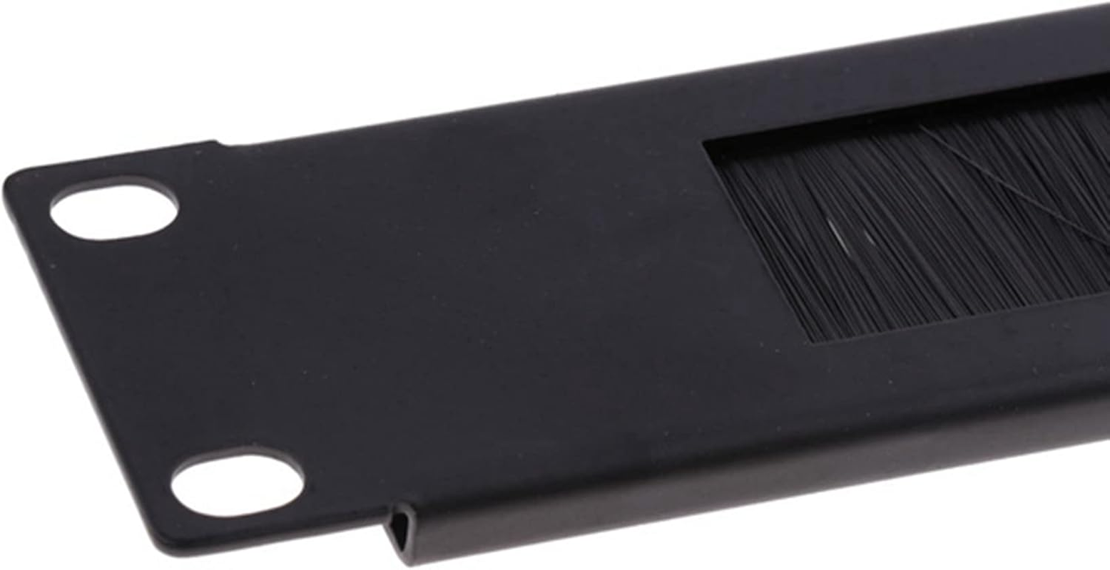 4Pcs 1U 19Inch RACK MOUNT Blanking Plate Rack Mounting Blank Network Brush Panel Server Cabinet Cable Management