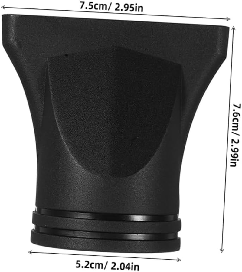 VINTORKY 6Pcs Hair Dryer Nozzle Accessories Nozzle Tip for Hair Blower Black Plastic image number 1