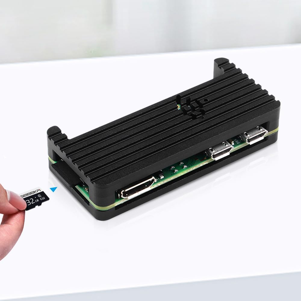 Geeekpi Zero 2 W Board with Raspberry Pi Zero 2 W Case, Copper Heatsink, 20Pin Header, Micro USB to OTG Adapter, Switch Cable and HDMI Adapter image number 6