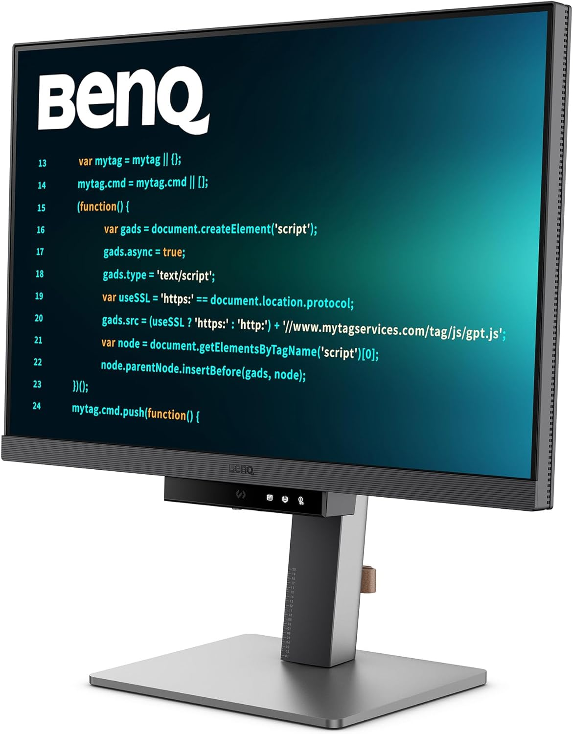 Benq RD240Q 24.1&rdquo; WQXGA Programming Monitor, 90W USB Type-C, Advanced Coding Modes, Coding Hotkey, Ergonomic Design, 16:10 Special Ratio, Circadian Mode, Eye-Care Technology, Eco-Friendly Design image number 1