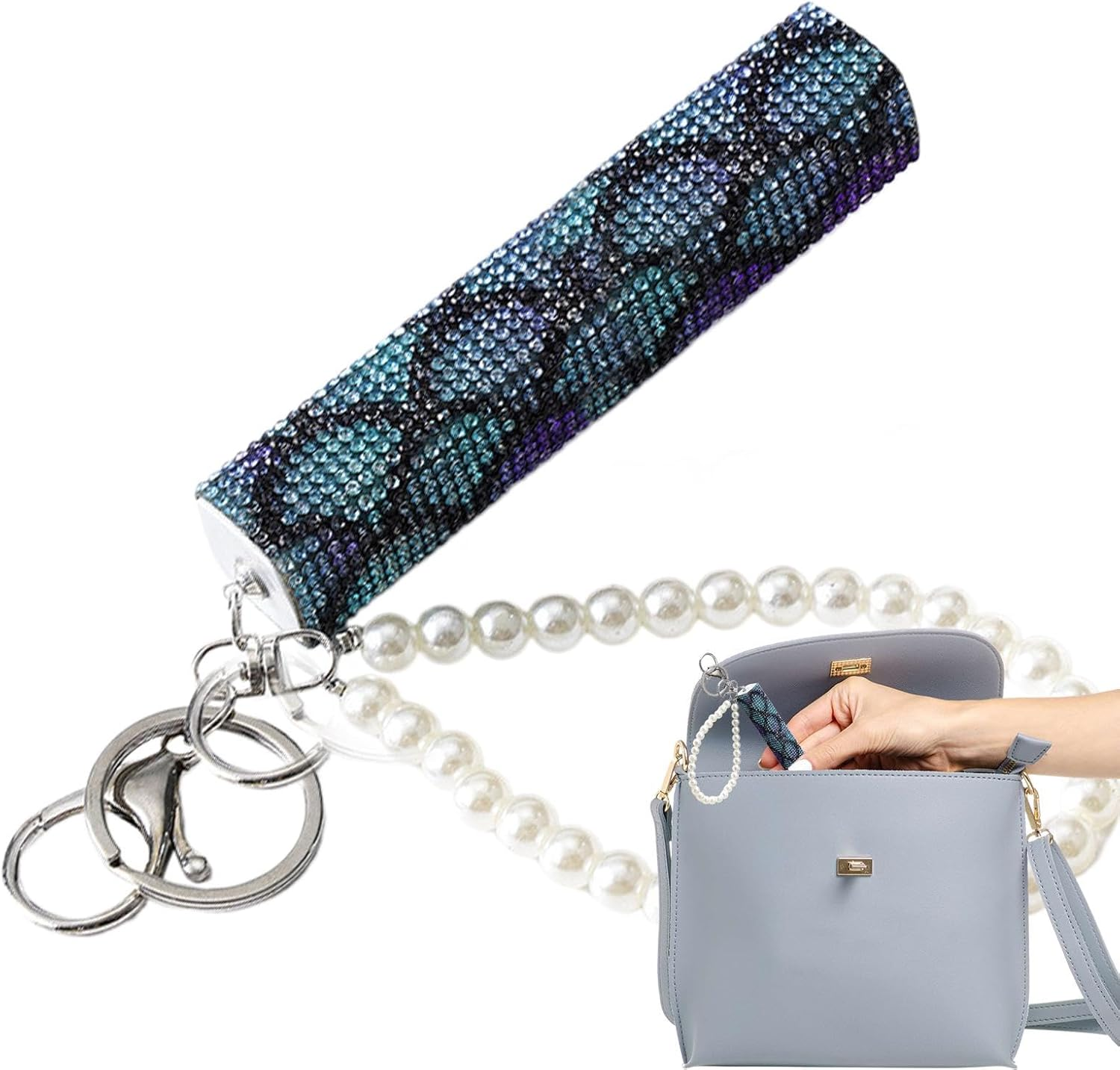 Nuyhgtr Empty Refillable Perfume Bottle, Rhinestone Perfume Bottle, 10Ml Perfume Spray Bottle, Creative Perfume Dispenser, Travel Perfume Bottle, for Travel, Parties, Datings, and Business Occasions image number 6