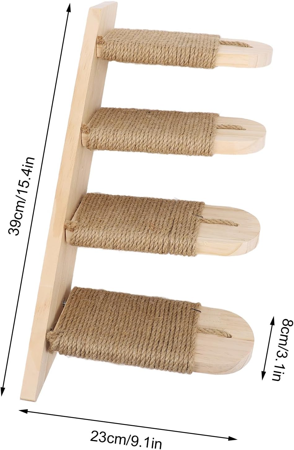 Cat Wall Mounted Climbing Shelves, Space Saving Cat Shelves and Cat Perches, Cat Wall Shelves with High Strength Pine Wood, Floating Cat Shelves for Home Apartment (4 Steps) image number 1