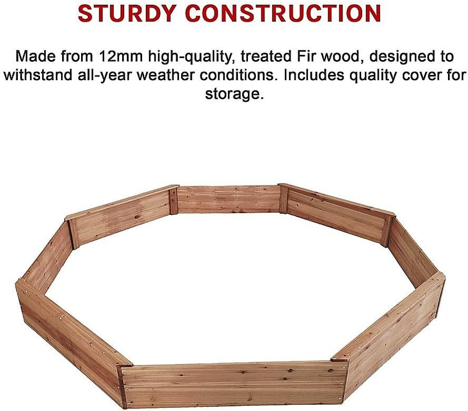 Kids Sand Pit Large Octagonal Wooden Sandpit