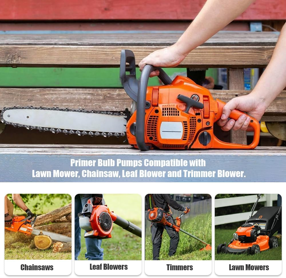 Yakamoz 10PCS 188-512 Snap in Primer Bulb Pumps, Carburetor Oil Bubbles Compatible with Husqvarna, Echo, Stihl Gas Chainsaw Walbro 188-512 WT-23A WYJ-33 Lawn Mower, Leaf Blower and Trimmer Blower