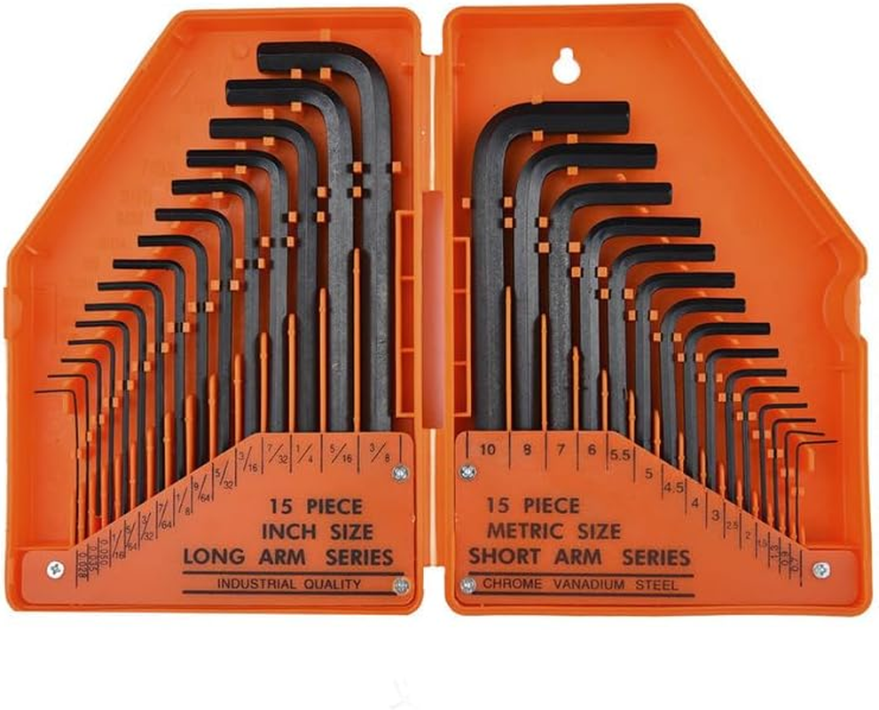 Tootoo 31Pc Allen Key Set Metric & Imperial Combination Hex Wrench Keys with T-Handle image number 1