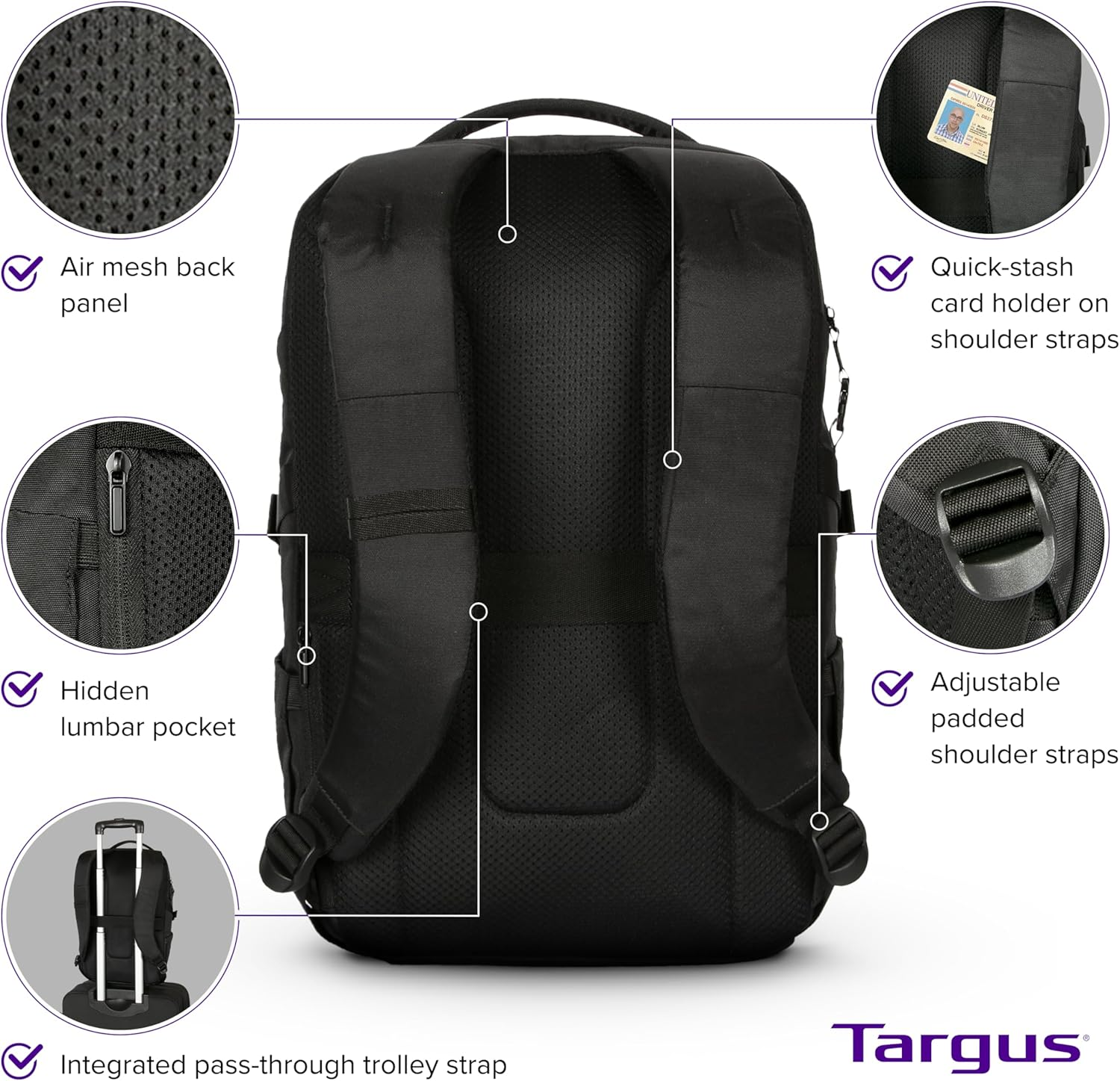 Targus Terra Ecosmart Backpack, 15-16 Inch Size image number 6