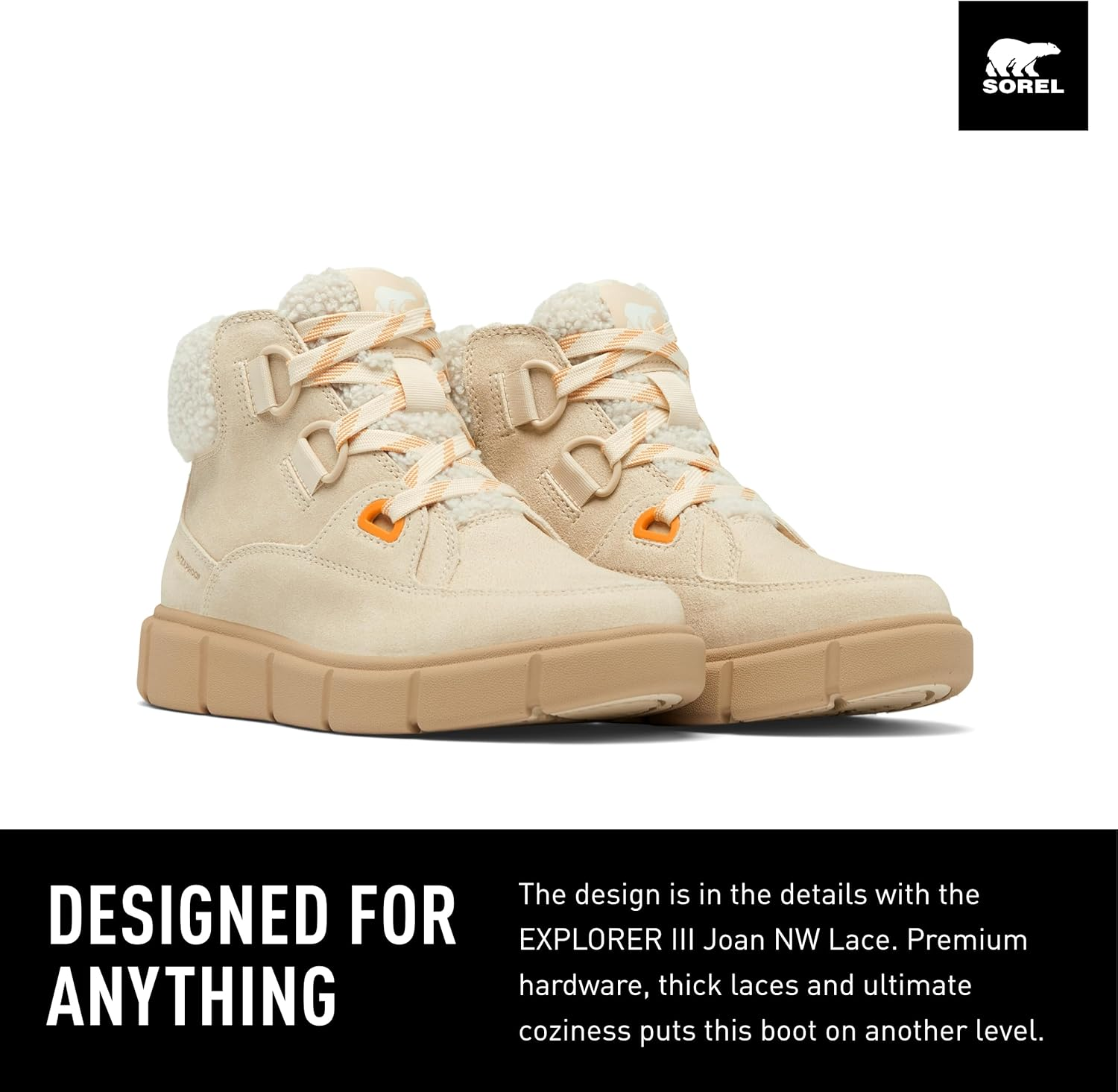 SOREL Women'S Explorer Lll NW Lace Waterproof Boot image number 2