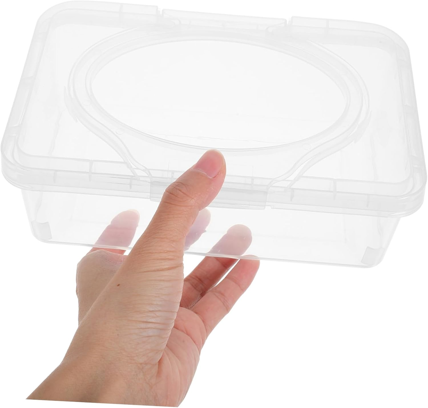 2Pcs Facial Tissue Box Refillable Wipes Dispenser Travel Car Bathroom Adhesive Organizer image number 5