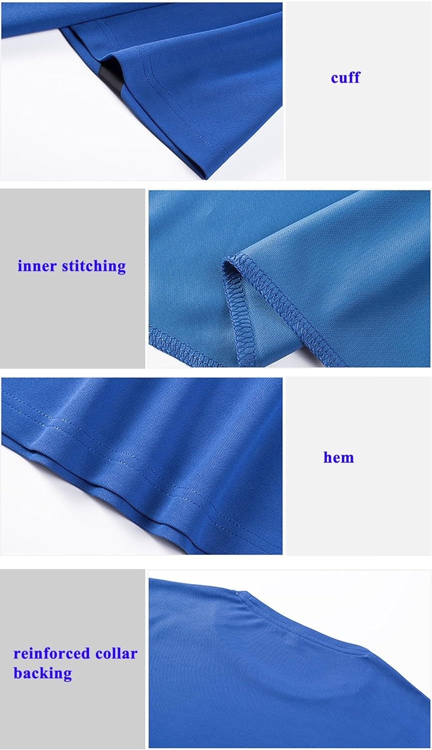 Zingther Men'S Elevated Quick Moisture-Wicking Pique Fabric Tee Shirt for Running and Tennis, Athletic Short Sleeve Gym Sport T-Shirt, 2-Pack image number 5