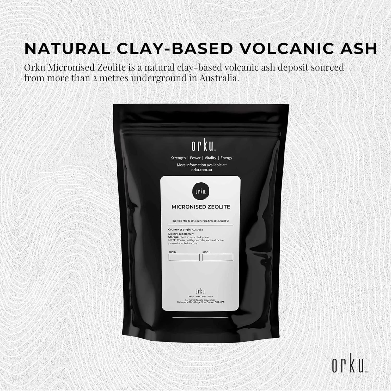 400G Pure Micronised Zeolite Powder Mineral - Micronized Volcamin image number 3