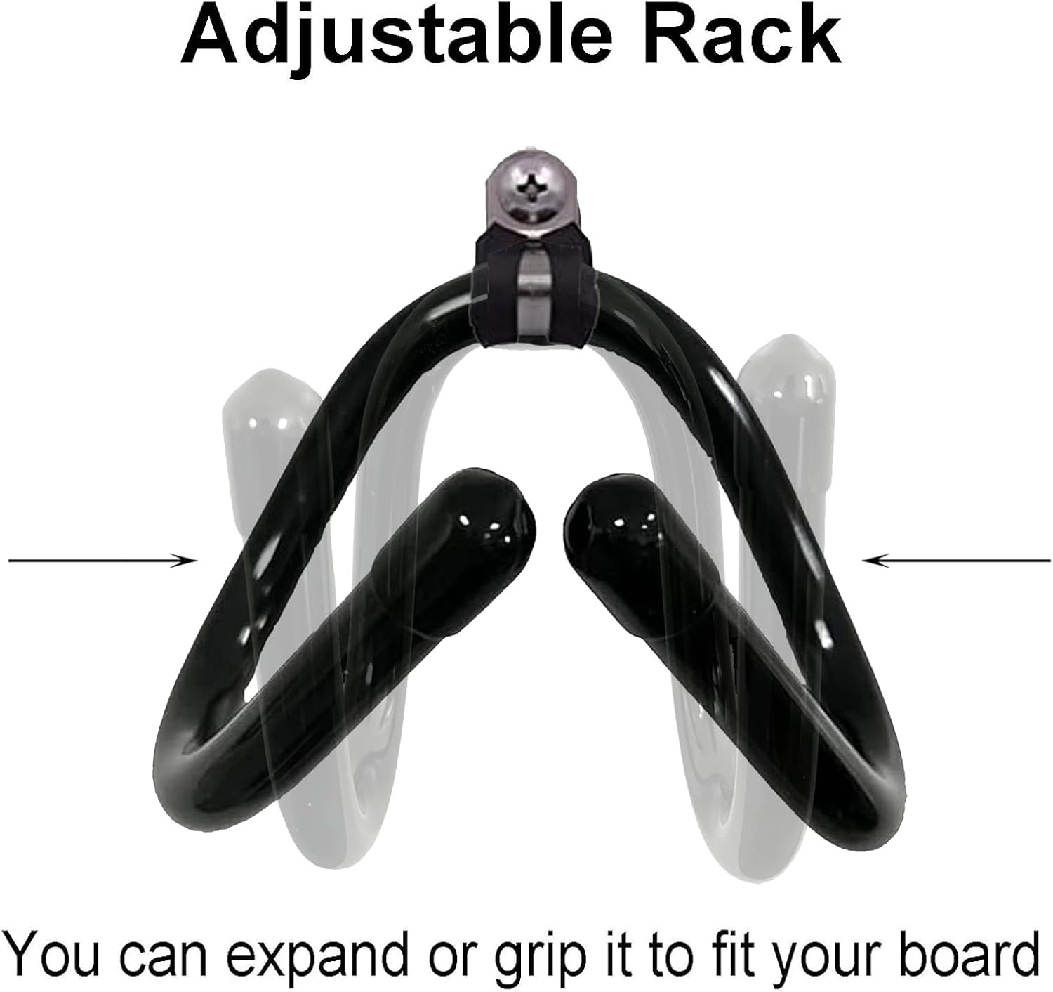 Pmsanzay 2 Pack Universal Skateboard Wall Mount Rack. Horizontally/Vertically Wall Mounted Storage - Fits Virtually All Cruiser Boards, Skateboards, Penny Boards, Longboards,Etc (Hardware Included) image number 3