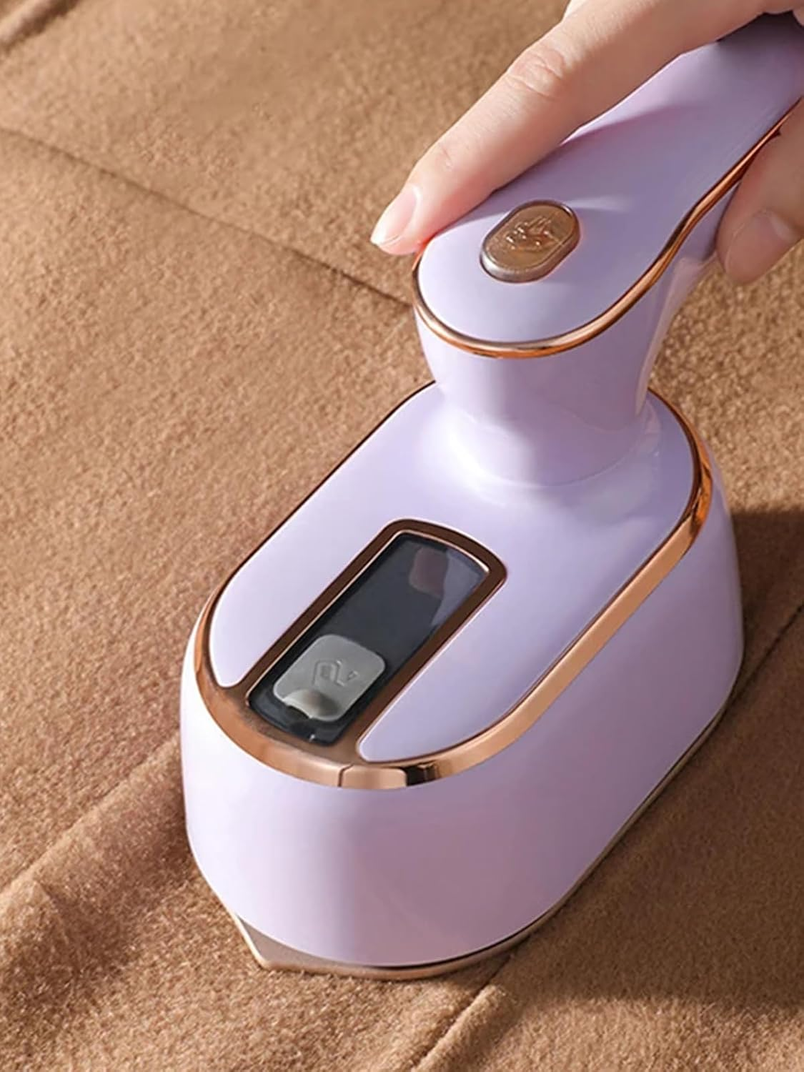 YUDOTE Mini Garment Steamer Iron, Portable Electric Clothes Iron for Traveling, 1100W Quick Heating Wrinkle Eliminator with AU Plug, Purple image number 3