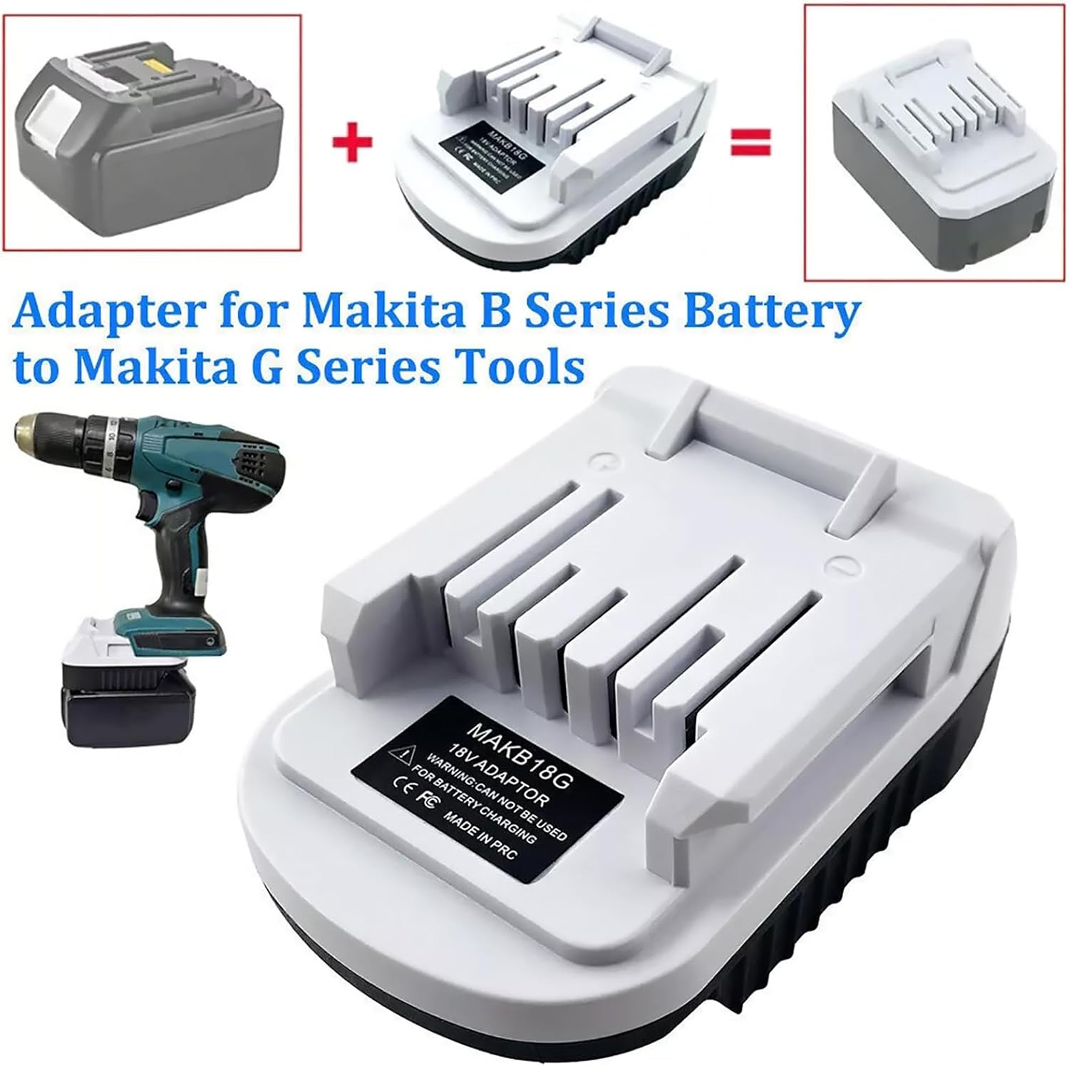 Battery Converter Adapter for Makita B Series 18V Li-Ion Battery to for G Series BL1815G BL1813G image number 3