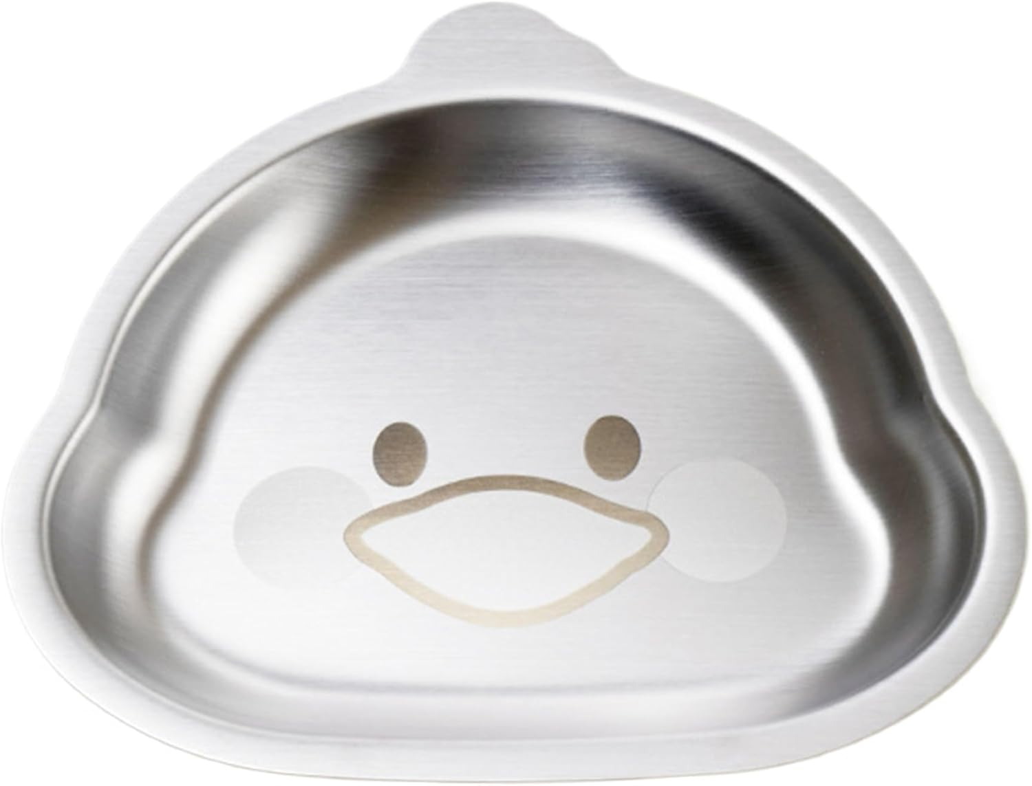 Whyzsjnclg Stainless Steel Duck-Shaped Plates for Kids, Playful & Functional, 7X6 Inch, 3Cm Thick, Microwave & Dishwasher Safe, Hand Wash Only image number 2