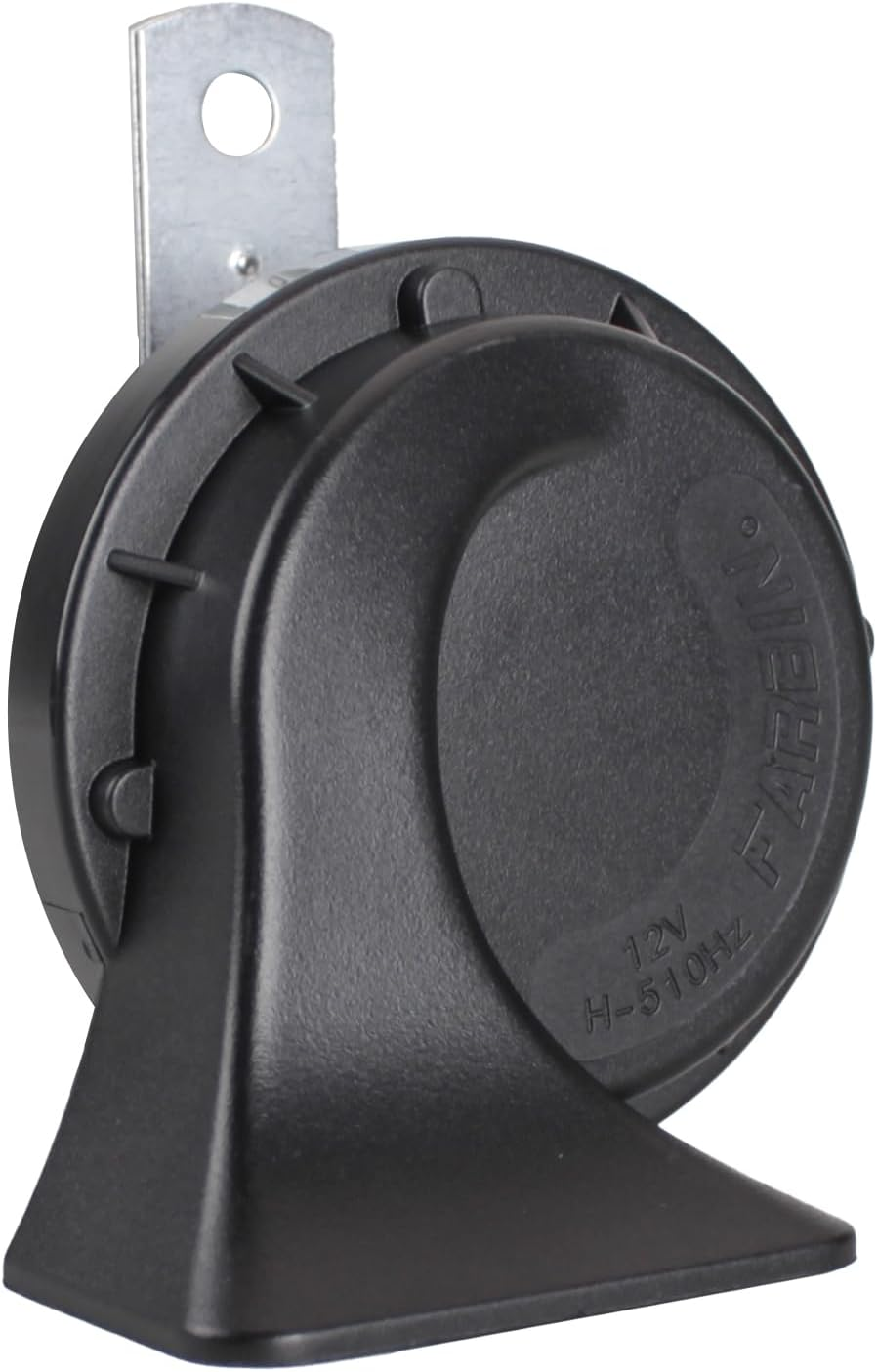 FARBIN Compact Horn 12V Car Horn Tone Waterproof Motorcycle Horn Electric Snail Horn Universal for Any 12V Vehicles (Single Pitched Snail Horn, 12V)