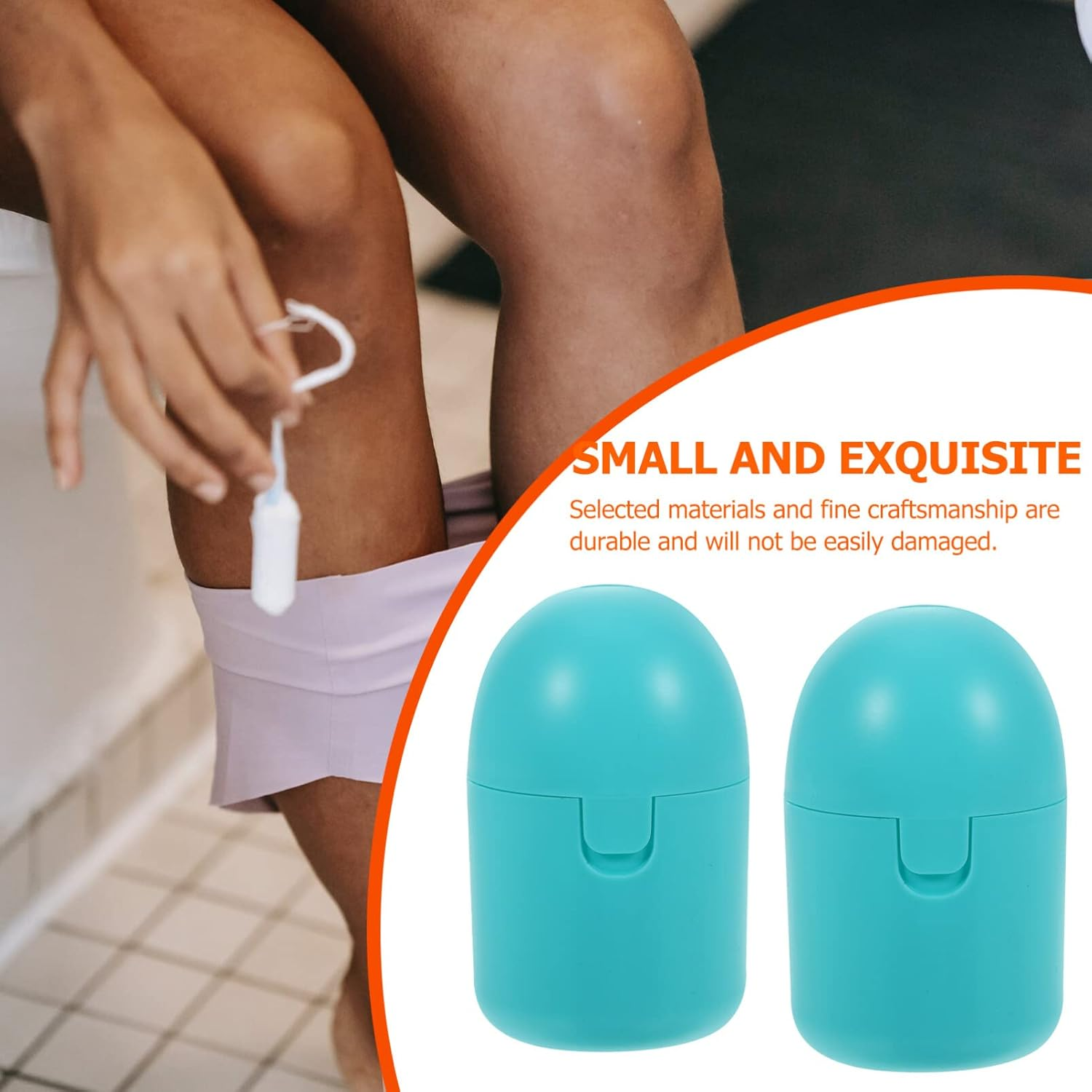 FOMIYES 2Pcs Cups Steamed Sterilizer Reusable Period Cups Cleaner Microwave Personal Cleaning Sterilizer for Female Women Tool Accessory Blue image number 6