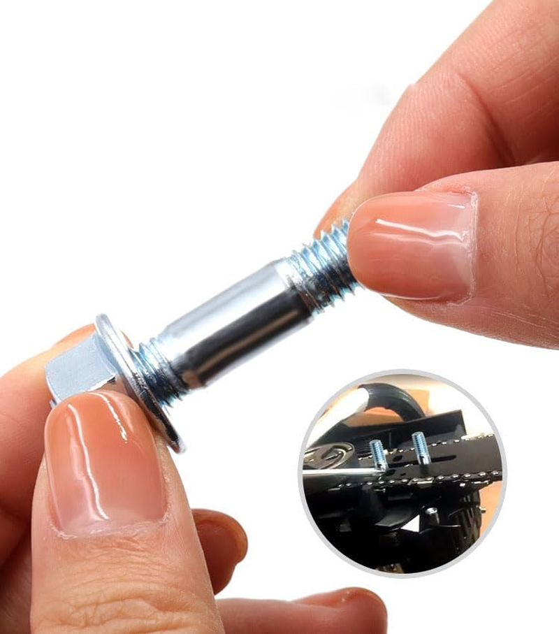 Leanockesa Exhaust Manifold Stud Kit, 10 Sets M8 Stainless Steel Studs and Nuts for Automotive Exhaust and Intake Systems, High Temperature Resistance, Corrosion Proof Bolts for Engine Repair image number 2