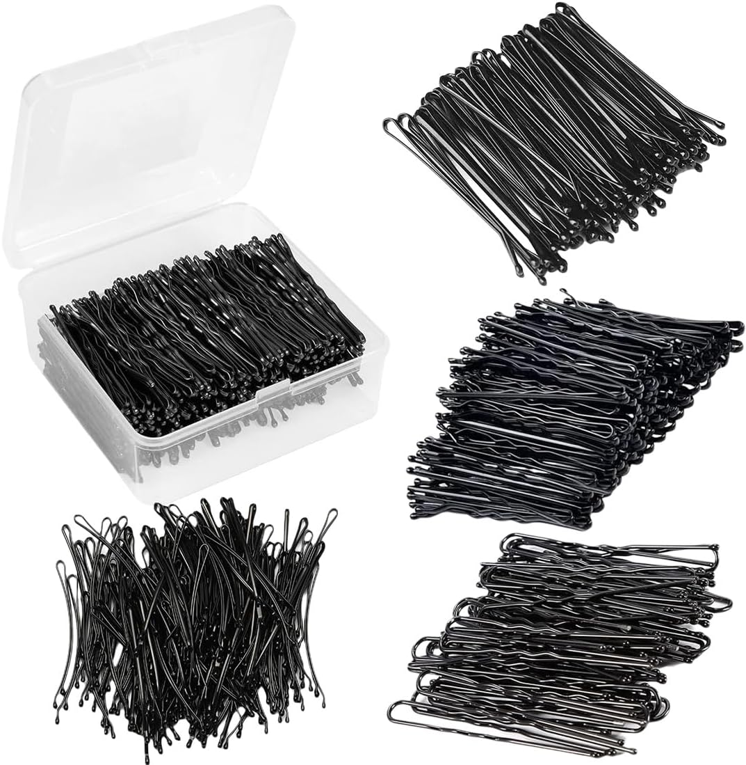 Bobby Pins 200 Count Hair Pins with Box, Metal Hair Pin, for Women, Ladies, Girls, Children, Hair Pin Wave Hair Grip for All Hair Types (4 Styles) image number 3