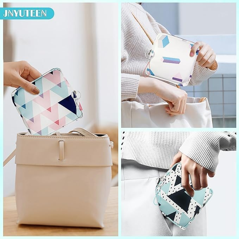 Sanitary Napkin Storage Bags, Period Pad Pouch, 4-Piece Sanitary Napkin Organizer Bag Period Pad Pouch,Period Bag Sanitary Napkin Storage Bag Tampon Bag Tampon Pad Bag for Women and Girls image number 3