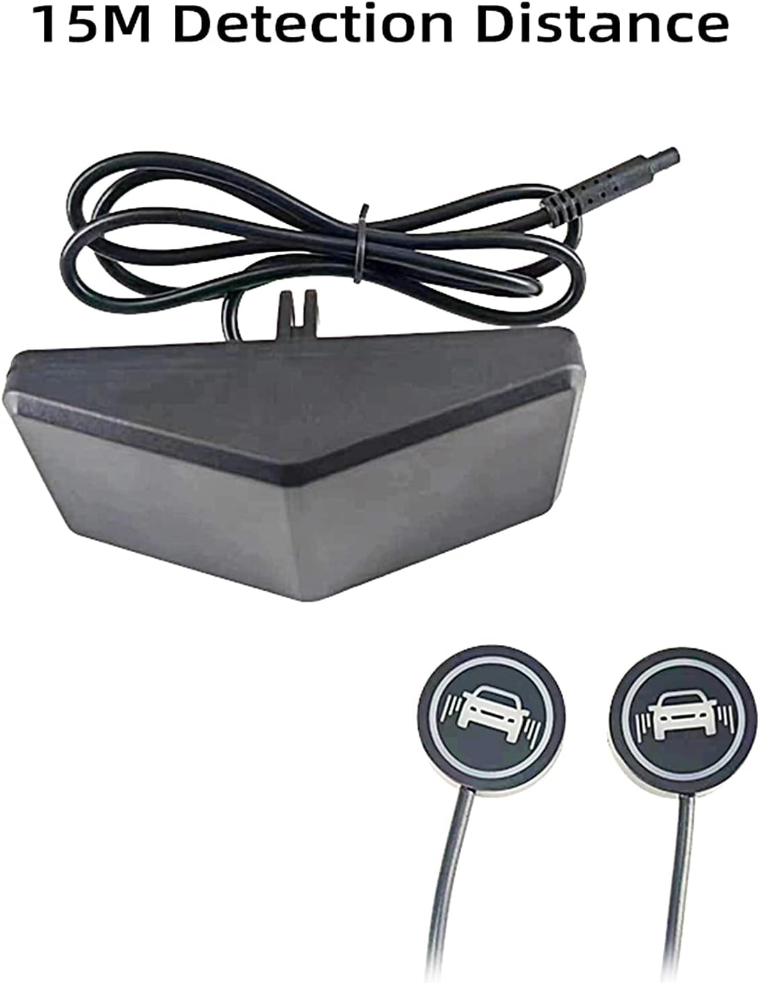 Rear Blind Spots Radar Monitor Sensor,65.62Ft Ultrasonic Blind Spots Detection System Sensor LED Warning Light - Vehicle Blind Spots Monitor Kit For, Suvs, Mpvs image number 5