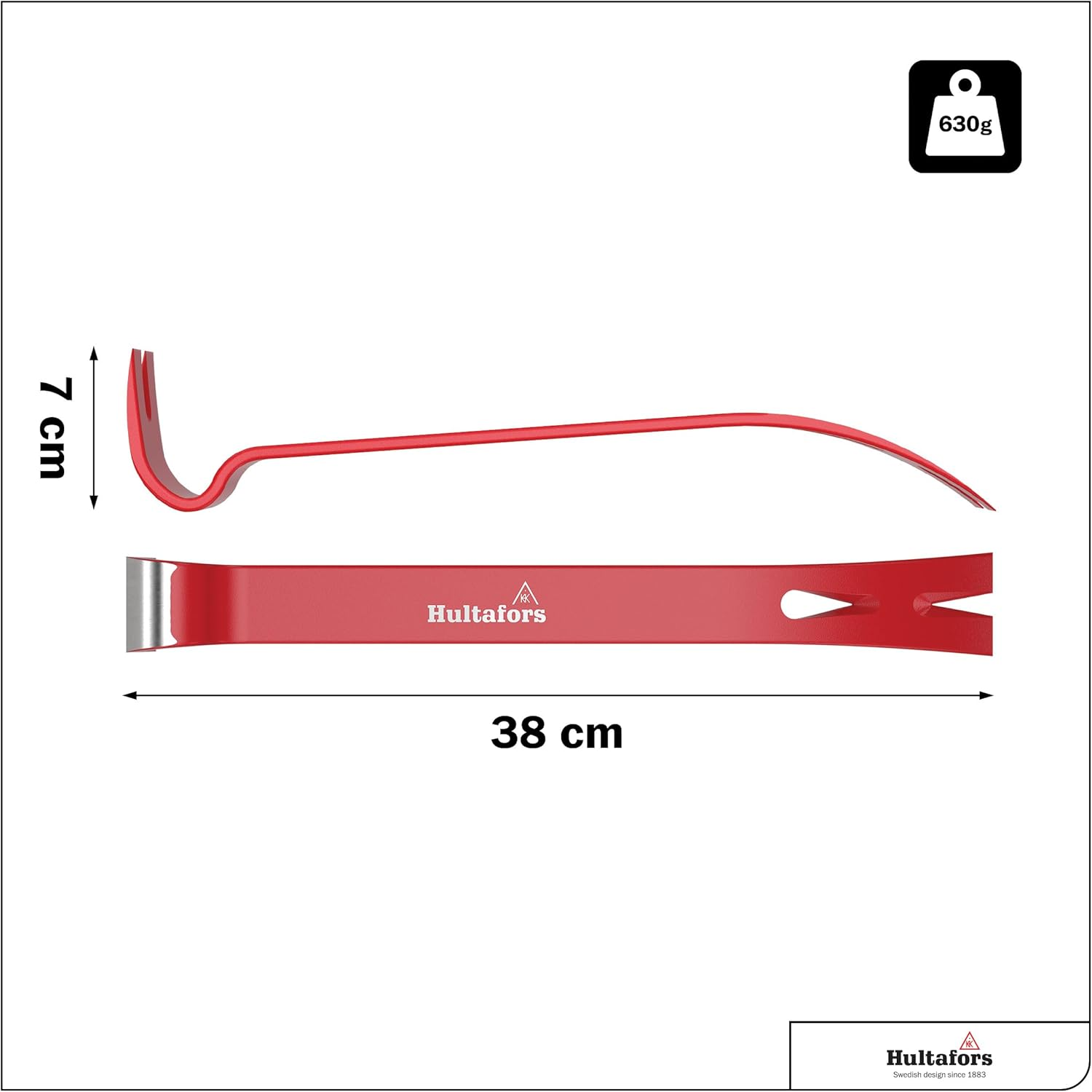 Hultafors 827013 108/15 Wrecking Bar Steel image number 4