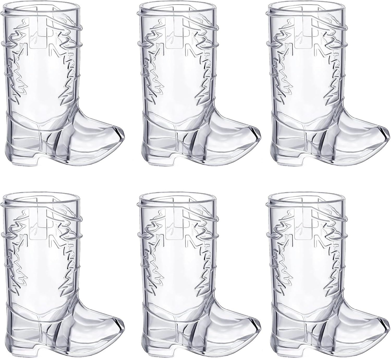 Homiliky Mini Cute Cowboy Boot Shot Glasses, Plastic Western Cowboy Mini Beer Mugs, 6 Pcs 1 Oz Mini Cowboy Boot Cups, for Cowboy Party Bachelorette Party Supplies Wedding Decorations image number 4