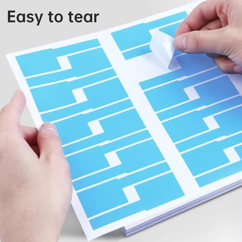 180Pcs Home Marker Write on Self Adhesive 6 Colors Cable Label Waterproof Tags image number 3