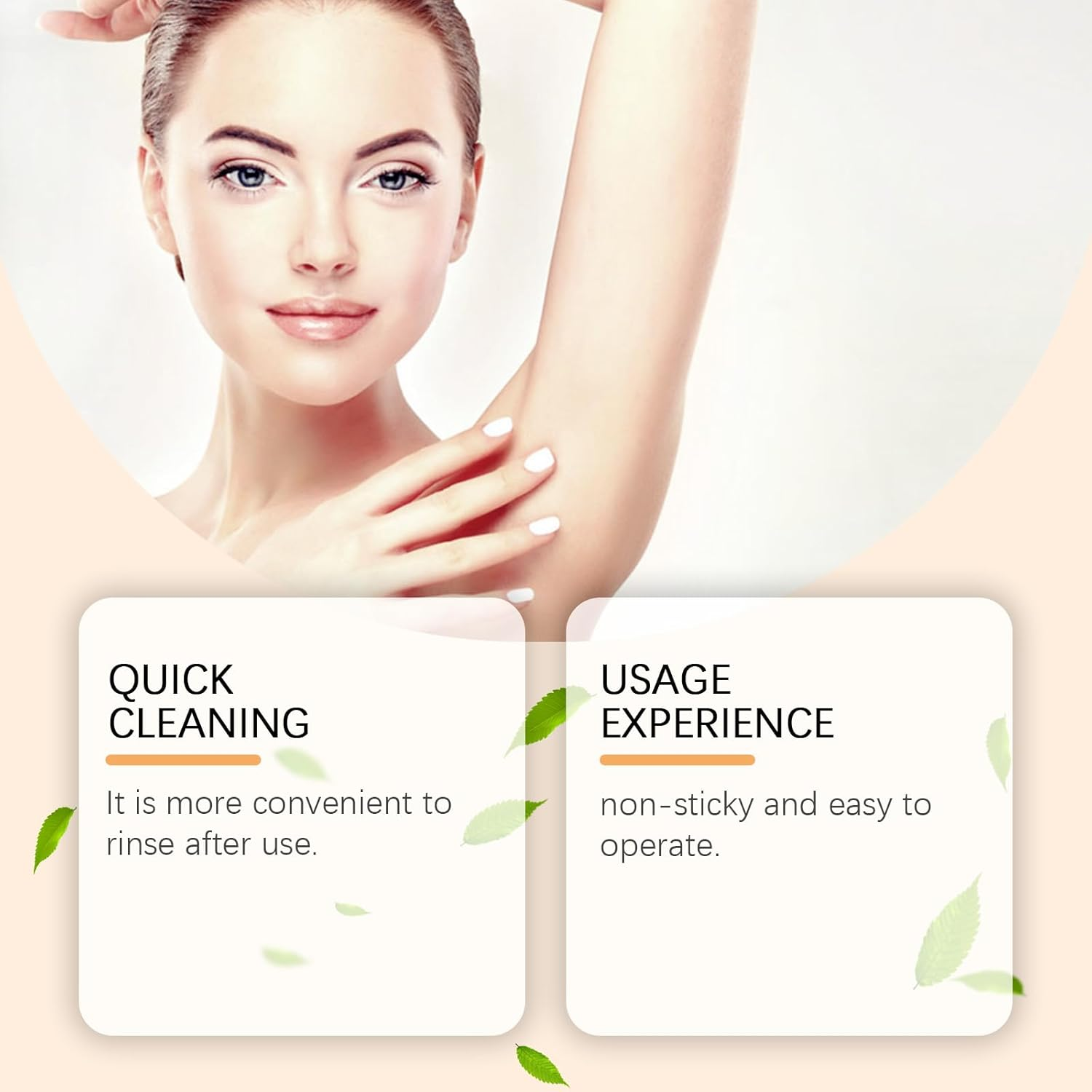 20G Hair Removal Cream, Hair Removal Moisturizing, Smooth and Skin-Cleaning Skin, Suitable for Legs, Armpits, Lips and Other Body Parts