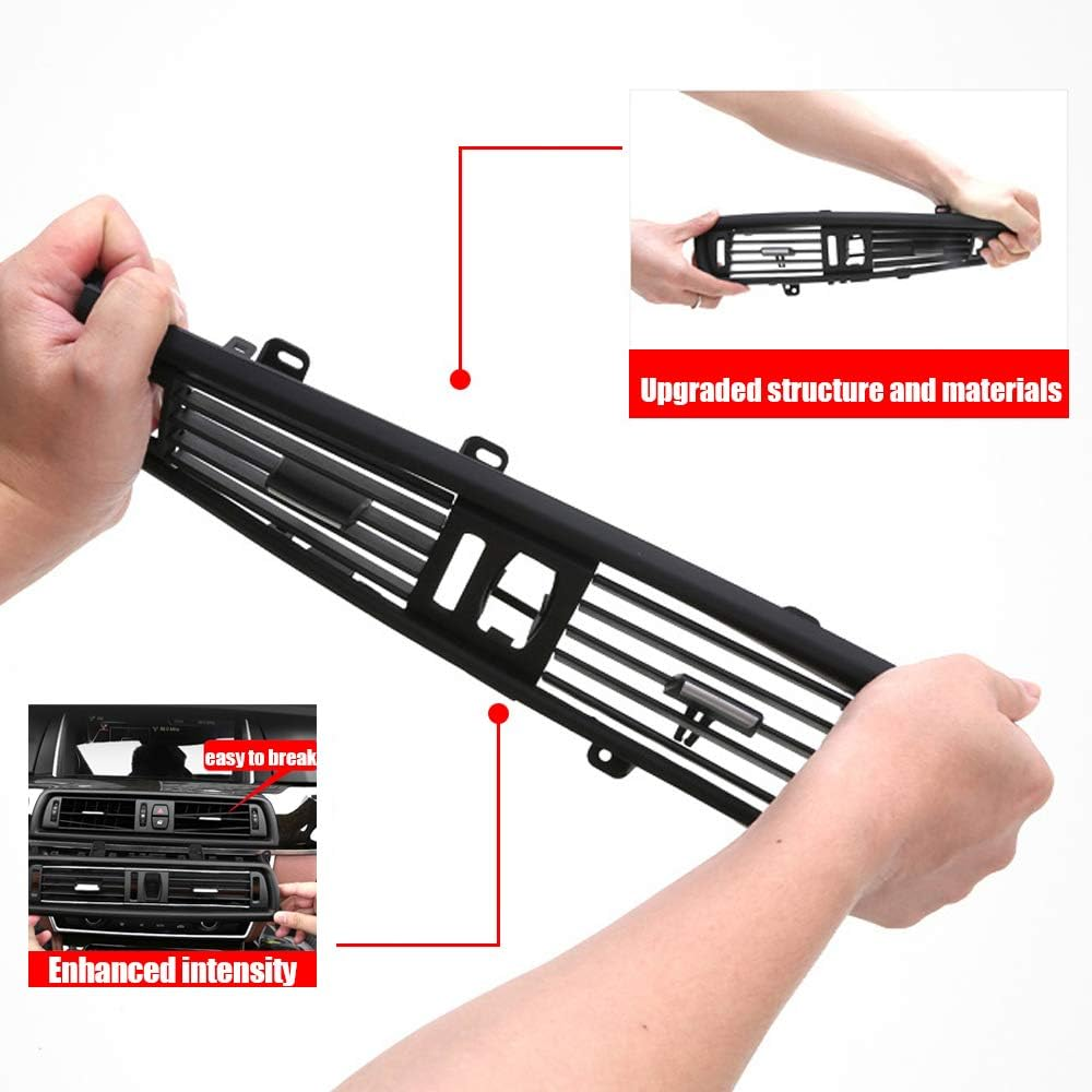Front Air Grille AC Vent Replacement for BMW 5 Series Interior Central Dashboard Console Center Ventilation 520 523 525 528 530 535 550 F10 F18 2010-2016 image number 3
