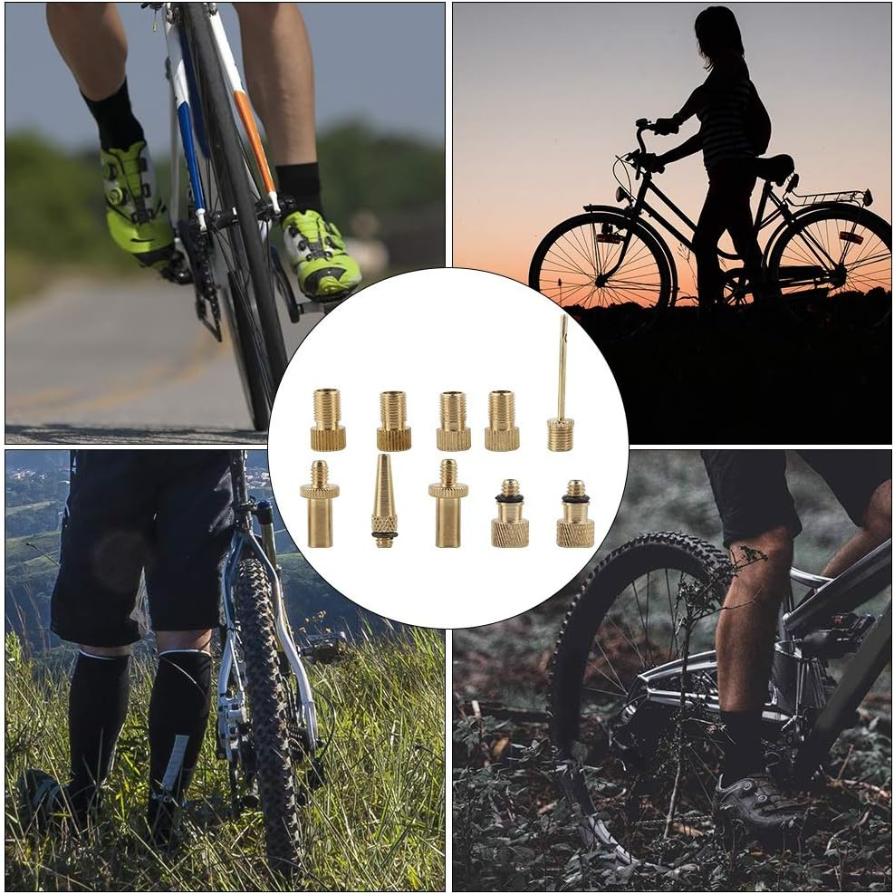 10 Pcs Valve Conversion Nozzle Pump Tool - Transform to US Valve Easily for Bicycles & Sports Balls image number 4