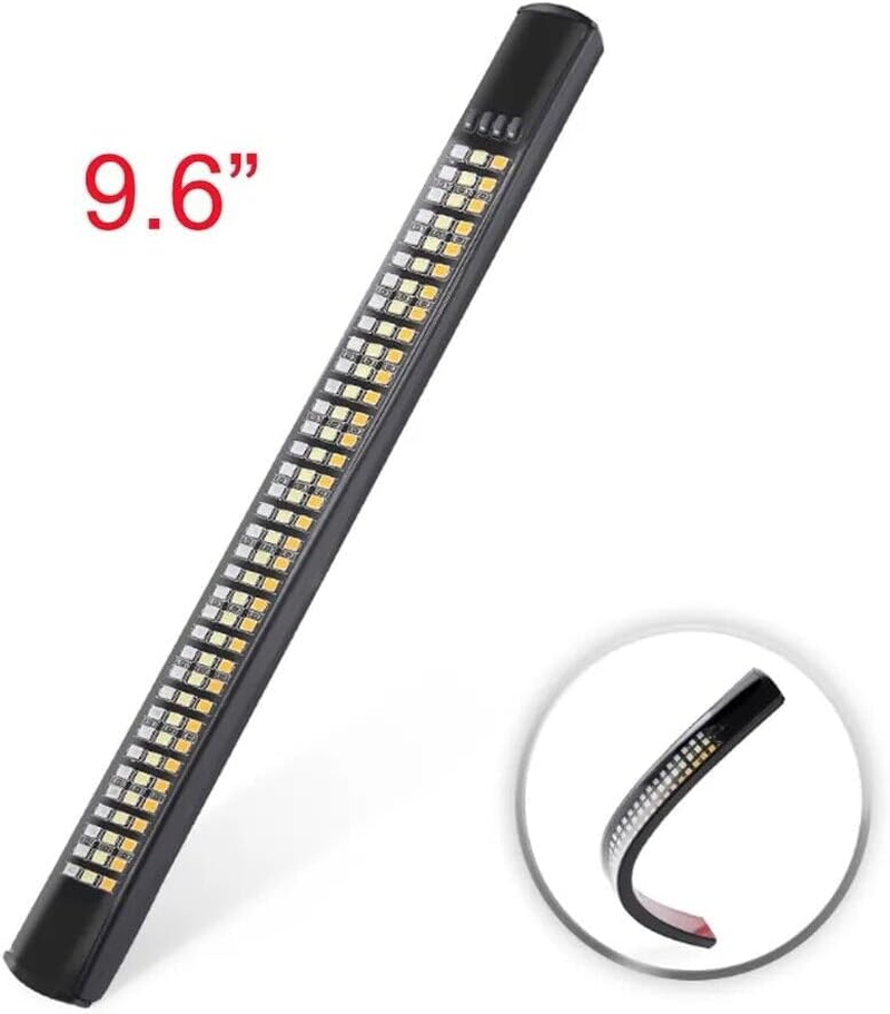 Tootoo Motorcycle Tail Light Strip Aluminum Triple LED Sequential Turn Signal image number 6