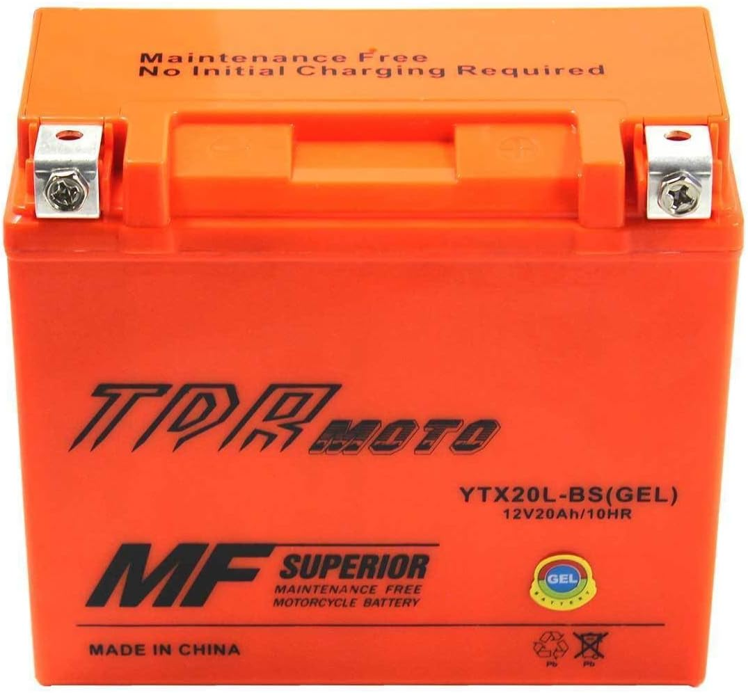 TDR YTX20L-BS 12V 20Ah GEL Motorbike Battery image number 4