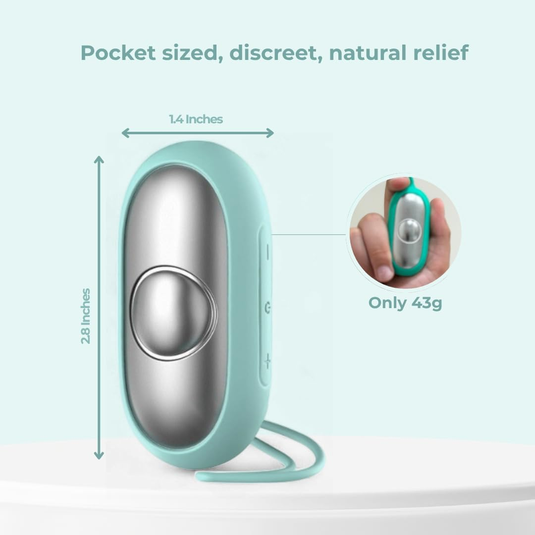 Glowco Calmcarry Sleep Aid Device &ndash; Handheld Microcurrent Relaxation Tool, Supports Calm, Focus & Gentle Relief, USB Rechargeable, Portable Wellness Device for Adults & Kids | Teal Calm Carry - Orange image number 3