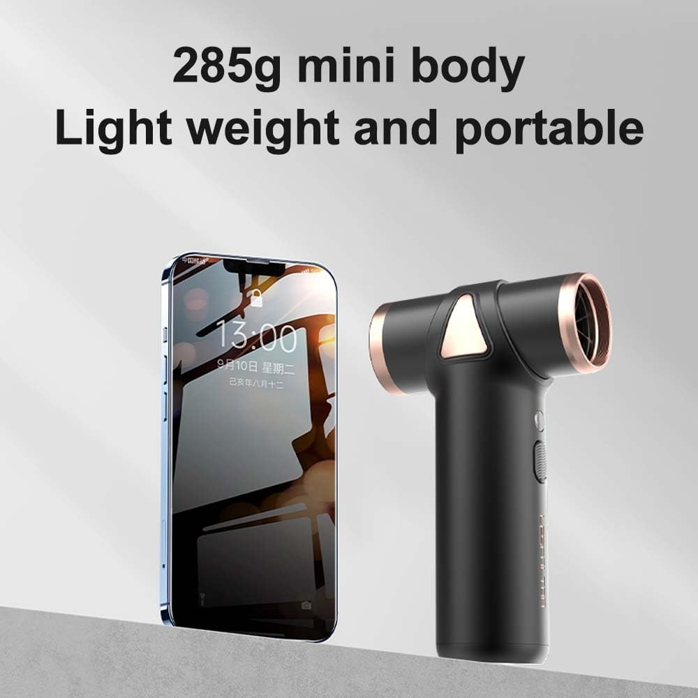 Compressed Air Duster, Powerful 80000RPM Cordless Air Duster, Portable Rechargeable Air Blower, Reusable No Canned Air Dusters, 3-Gear Electric Compressed Air with Light, Keyboard Cleaner for Office image number 3