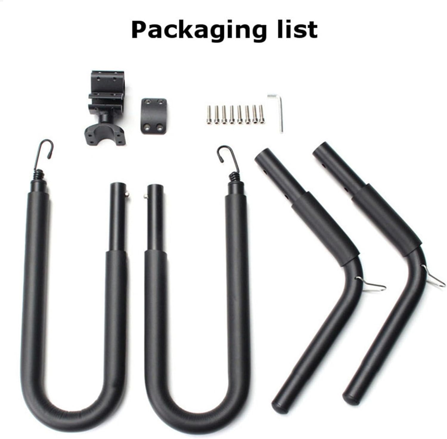 Surfboard Bike Racks - Adjustable Bicycles Surfboards Carrier, Surfboard Rack for Bike, Surfing Accessories Surfboard Holder for Beach, Cruisers, Road Bikes and Mountain Bikes, Black