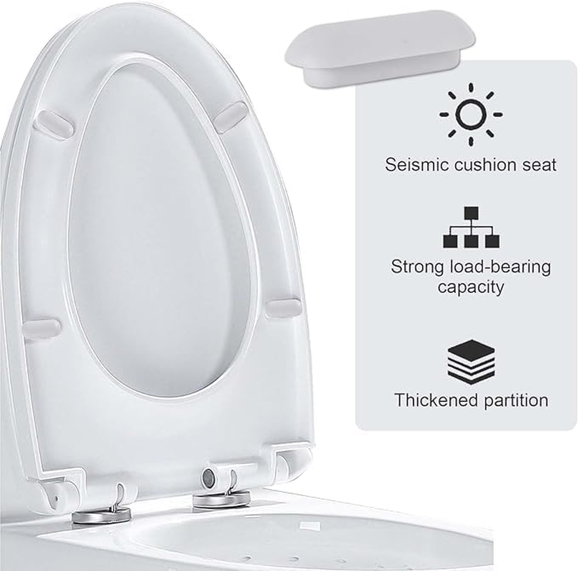 20Pack Toilet WC Seat Buffer Set, Standard Universal Toilet Seat Buffer, Toilet Seat Bumpers, Noise Dampening Bumpers Gasket Toilet Seat Replacement Cushioning Pads for Home Hotel Bathroom (White) image number 4