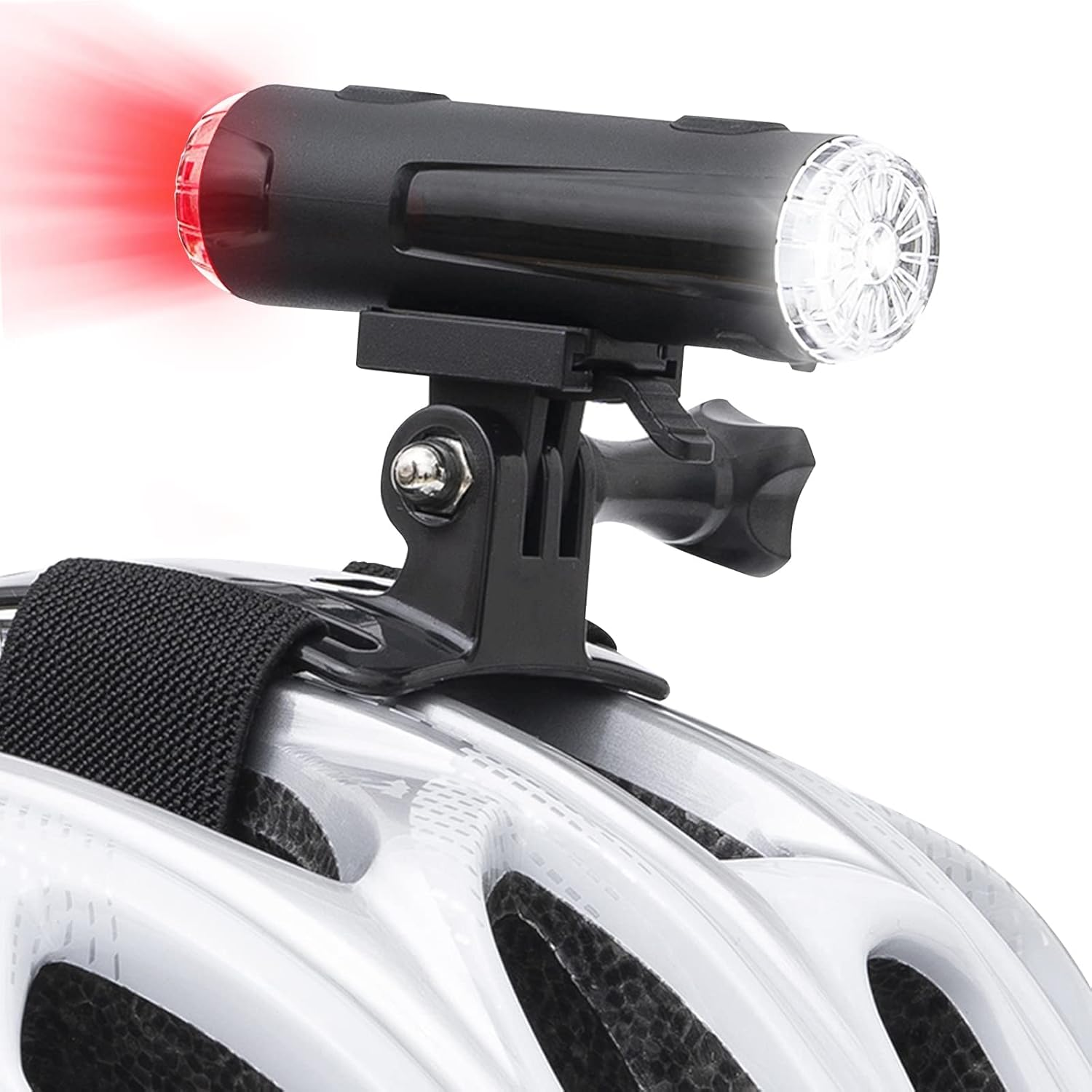 JINKEY Bike Helmet Light Front and Rear Rechargeable LED Bicycle Light IP66 Waterproof Mountain Bike Headlight 5 Warning Light Modes with Bracket Mount for Night Safety Riding image number 3