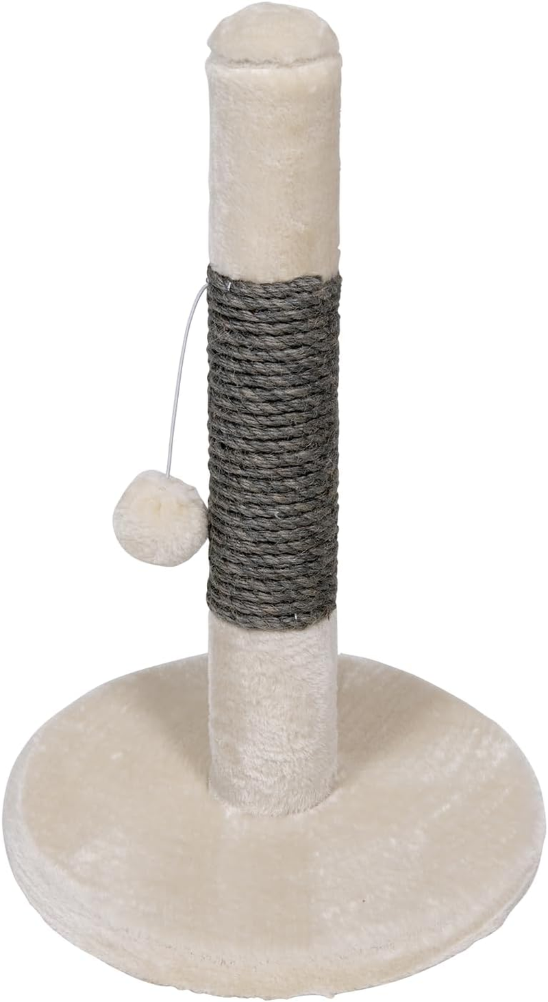 JACK and VANILLA, Dumbo Design Cat Scratching Post, Space to Play and Rest, Durable Materials, Easy Clean, Dimensions 30 X 30 X 45 Cm, Cream Grey Colour, Cat Tree Model image number 7