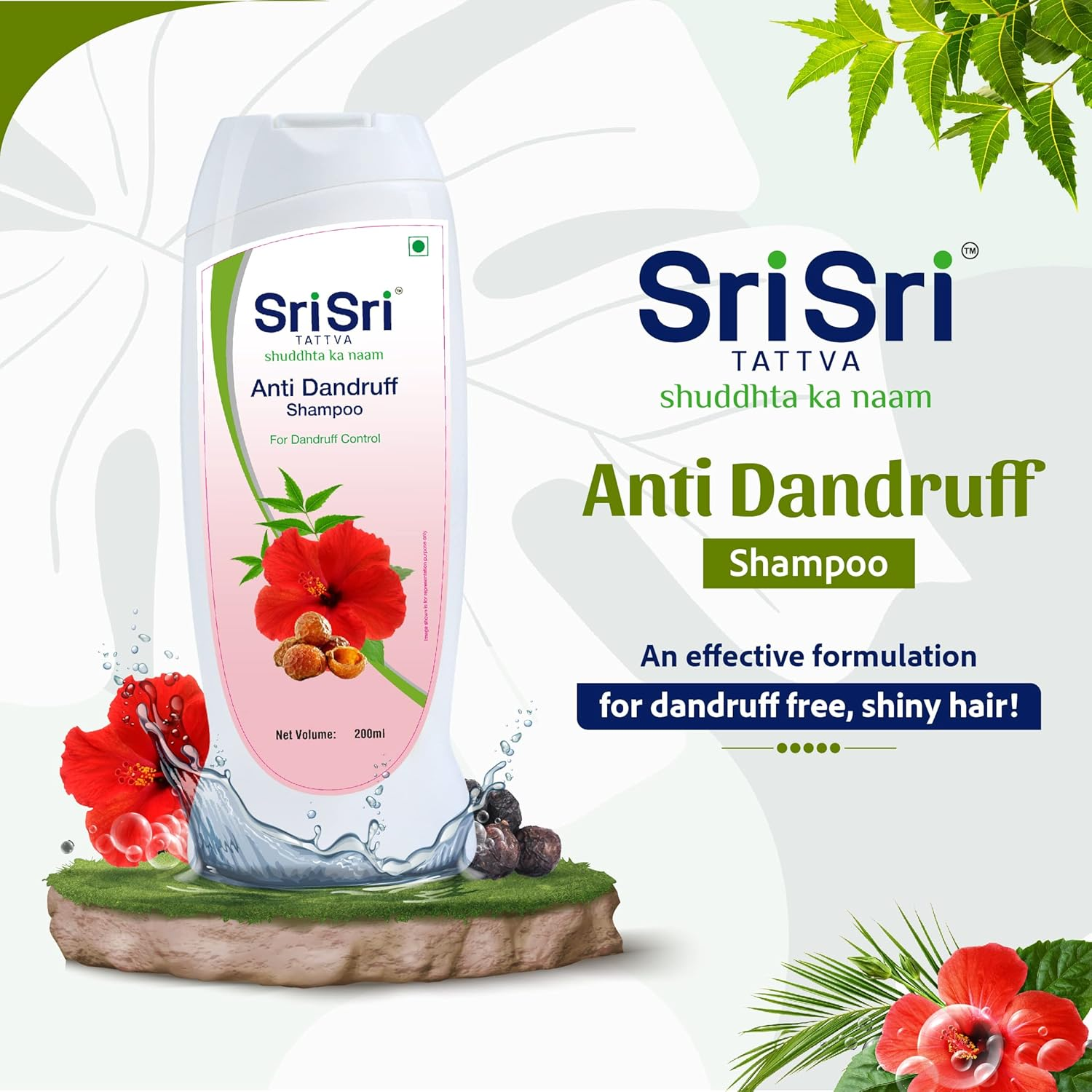 Sri Sri Tattva anti Dandruff Shampoo, 200Ml (Pack of 3) image number 5