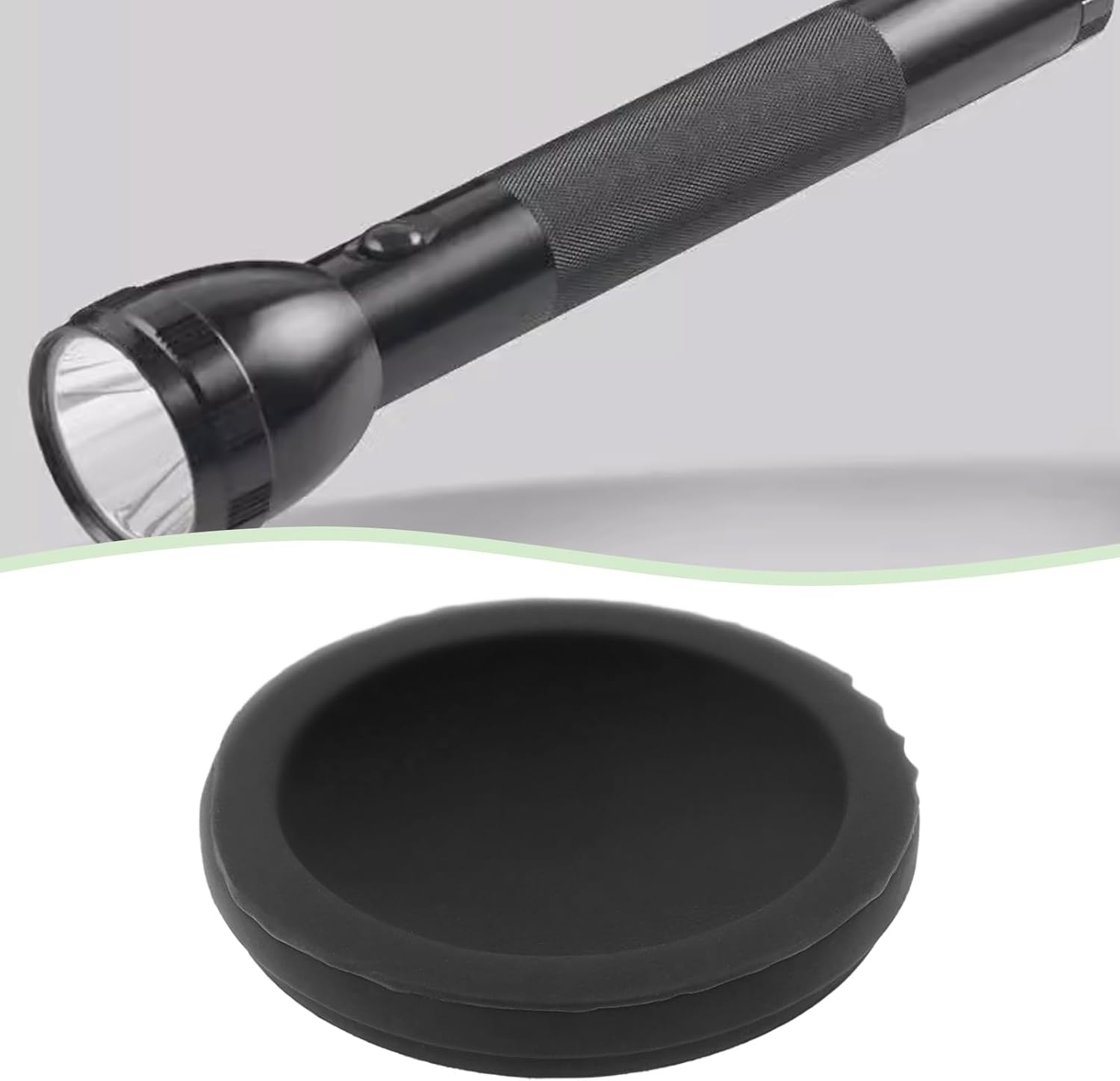 LT Easiyl 2Pcs Silicone Button Cover Switch Seal Accessories Replacement Part 108-000-034 Compatible with MAGLITE C/D Flashlight Black image number 4