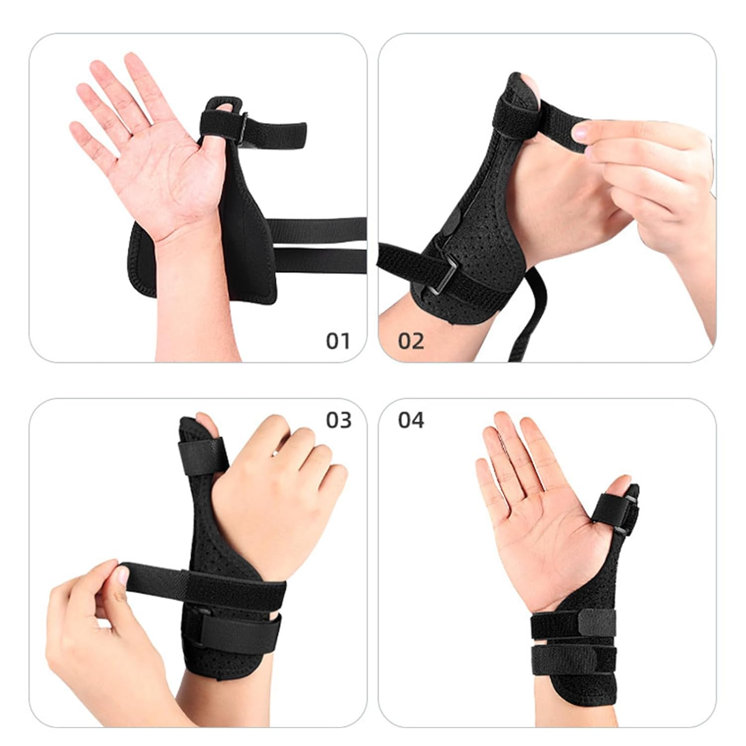 Thumb Brace, Wrist Splint Stabilizer for Arthritis, Carpal Tunnel Thumb Spica Support Strap to Assist in Thumb Rehabilitation,Tendonitis, Sprains, Wrist Brace Fits Both Hands Unisex image number 2