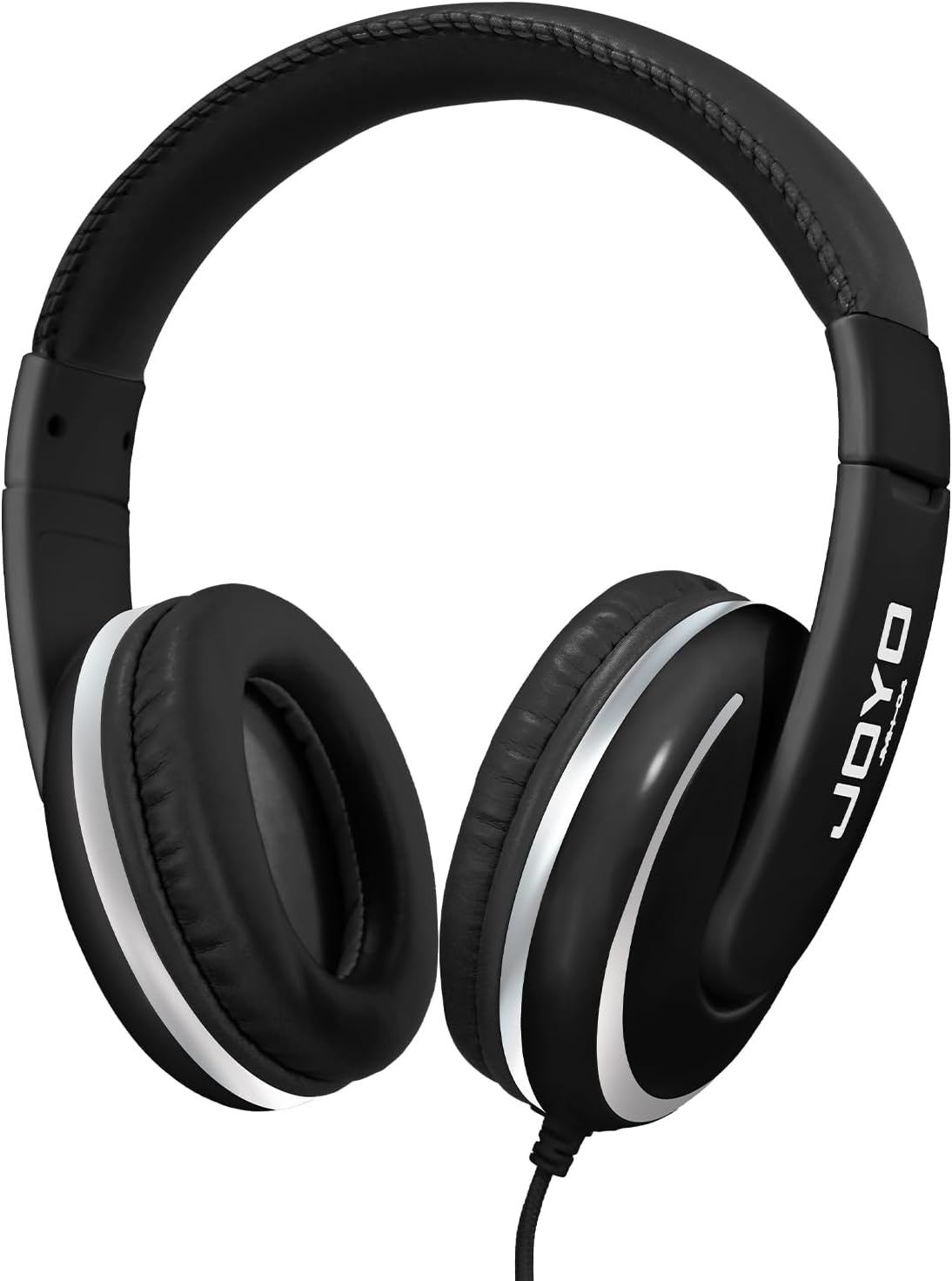 Joyo JMH-04 Over-Ear Studio Headphones Wired with 1/4 to 3.5Mm Jack Adapter for Guitar Amp, Keyboard, DJ, Laptop, PC, Mixing, and Gaming, Black image number 2