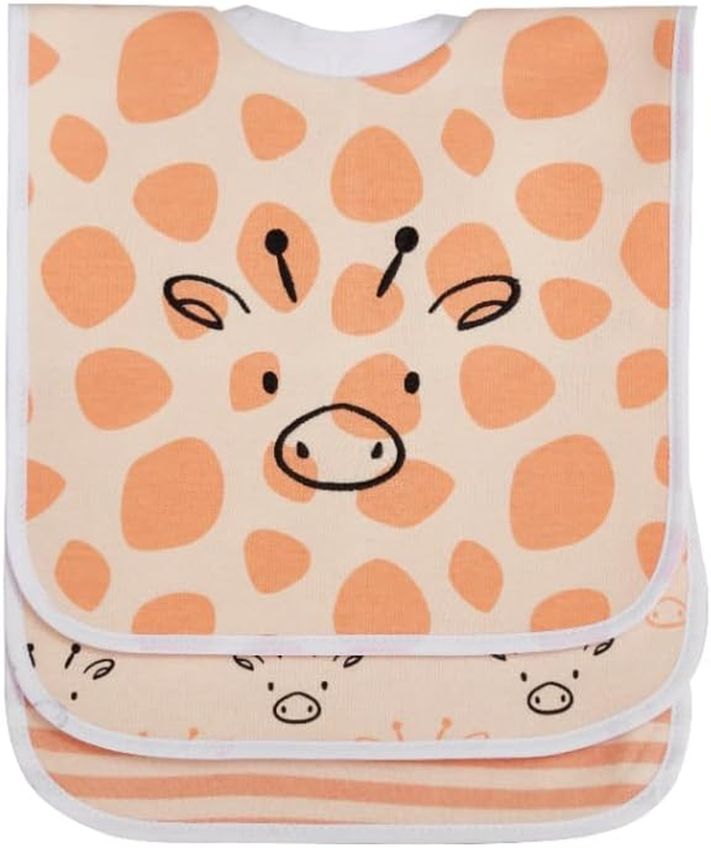 Big Softies 3 Pack Popover Bibs - Giraffe image number 2