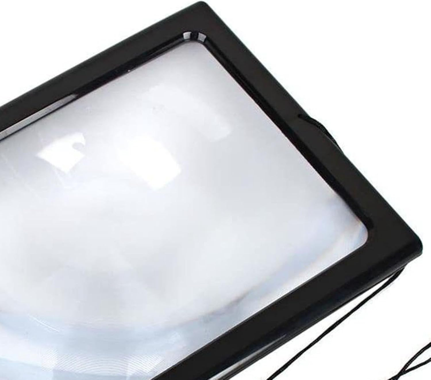 Reading Magnifying Glass 3X Foldable Hands Large Page Magnifier with 4 LED Lights for Elderly People