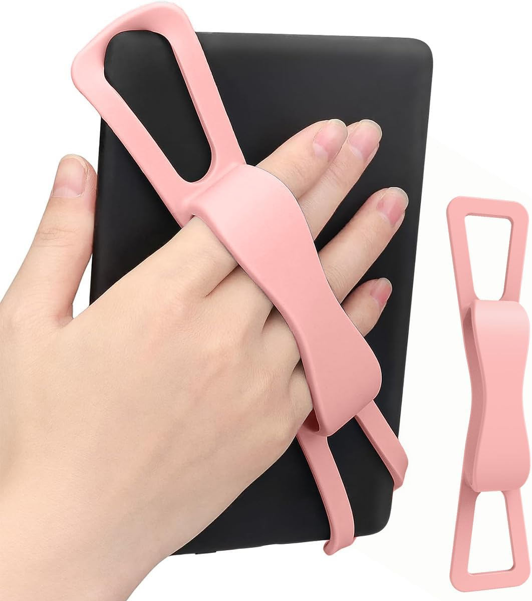 T Tersely 2025 Update Hand Strap for Kindle Paperwhite/Oasis (2018-2024),For Kobo Colour/Libra/Clara or Other E-Book, 6-8" Phones and Tablets, High-Elasticity, Non-Slip, Easy to Remove
