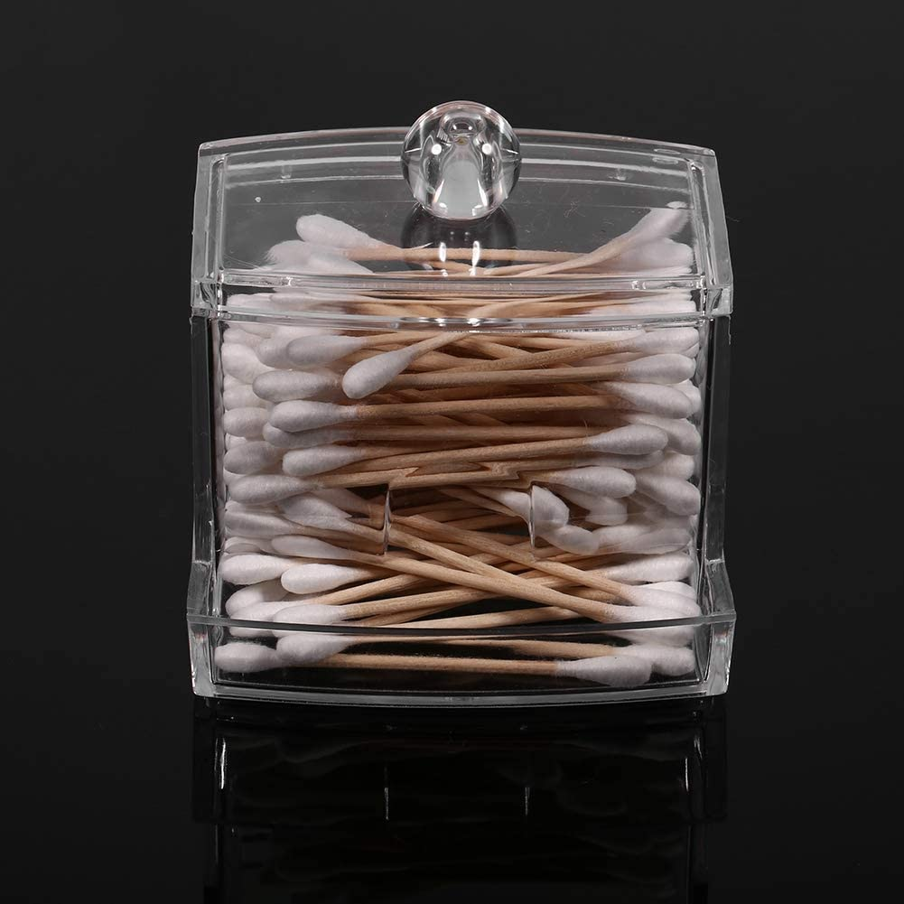 Swab Boxes, Cotton Swab Boxes, Swab Storage, Easy to Access Makeup for Makeup Pads Cotton Balls Bathroom Accessories Toothpicks image number 1