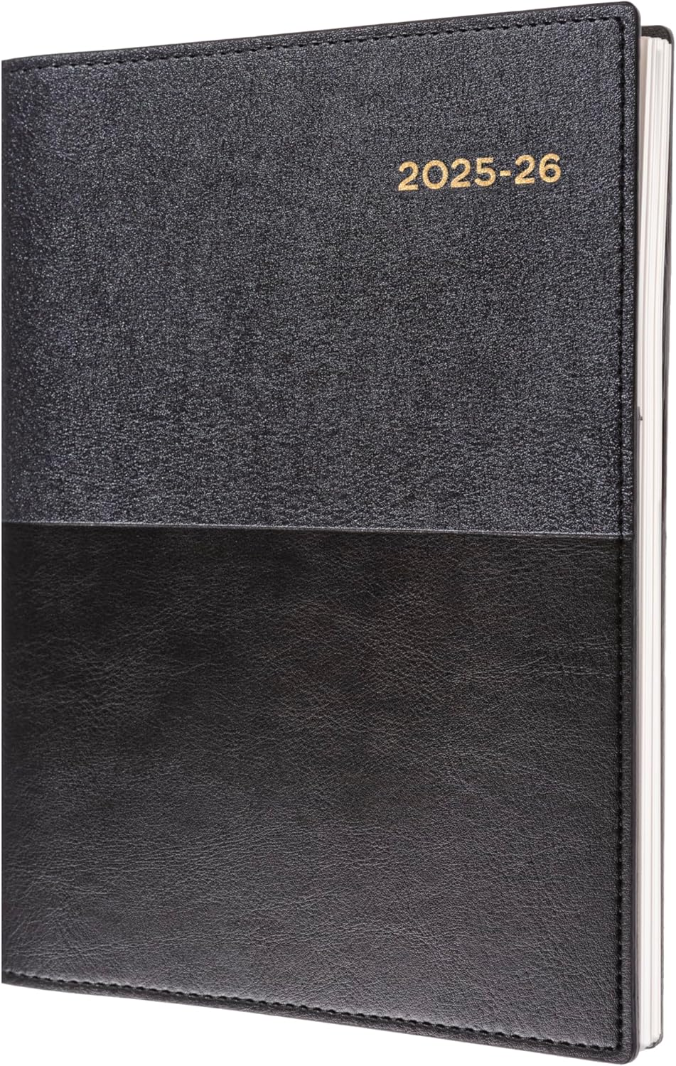 Collins Vanessa - A4 Day to Page Financial Year 2025-2026 Diary/Planner - Black