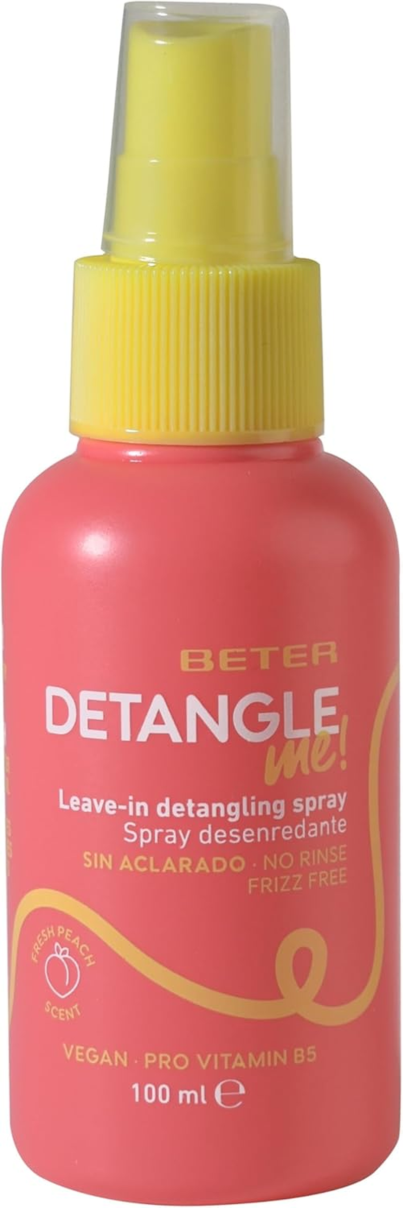 Beter - Pack Brush Natural Fibre Mini + Leave-In Detangling Spray 100 Ml, Peach Fragrance, Detangles, Hydrates, Nourishes and Repairs for All Hair Types image number 3