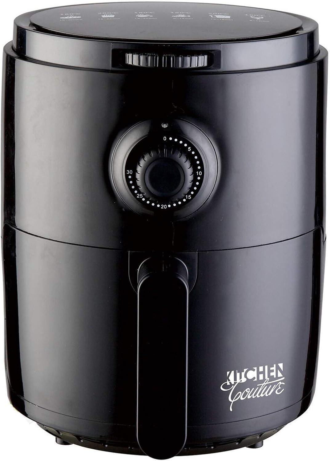 Kitchen Couture Air Fryer 3.4 Litre | 30 Minute Digital Timer | 1200W | Temperature Control up to 200 Degrees Celsius | Multi Purpose | Black image number 6